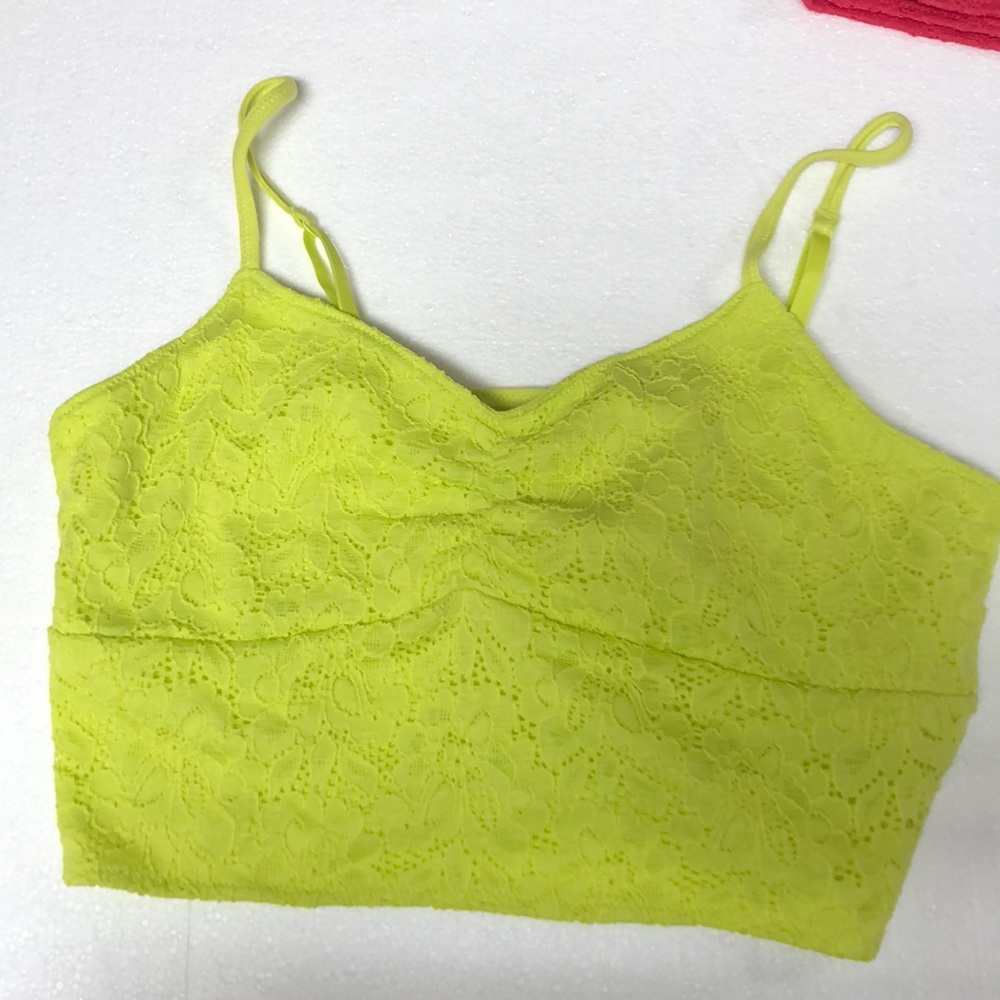 New without tags neon yellow bralette